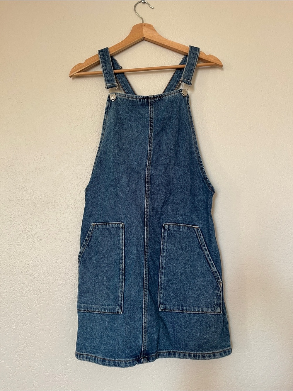 Topshop Moto Denim Pinafore Dress - Blue Jean Overall Dress